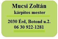 kárpitos mester Érd